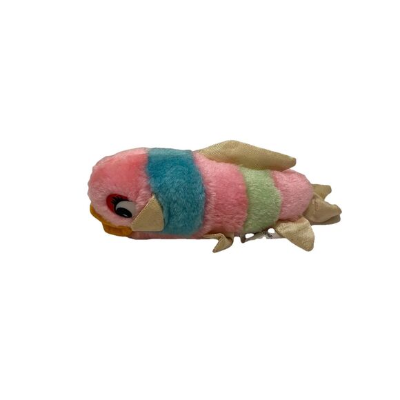 Vintage Dan Brechner Rainbow Fish Plush Stuffed Animal 7" Toy Plastic Eyes - Picture 1 of 8